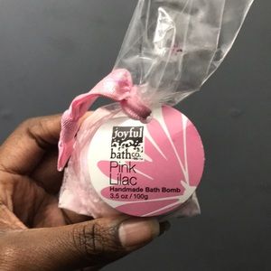 Joyful Bath Co. Handmade Pink lilac bath bomb